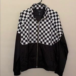 F21 checker jacket size XL